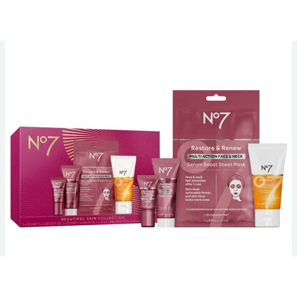 No.7 Beautiful Skin Collection Gift Set, New In Box - Picture 1 of 6